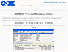 Tablet Screenshot of cogz.com